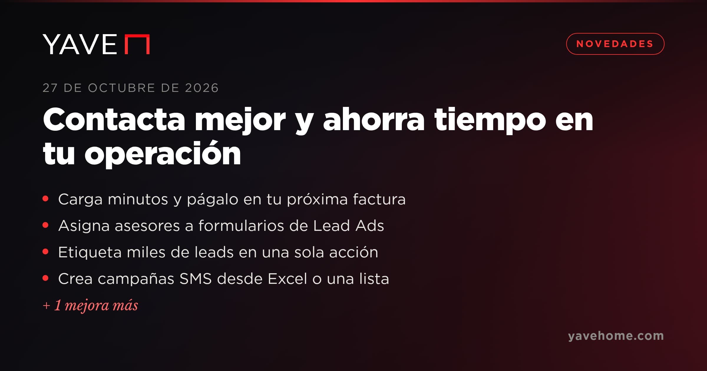 Contacta mejor y ahorra tiempo en tu operación