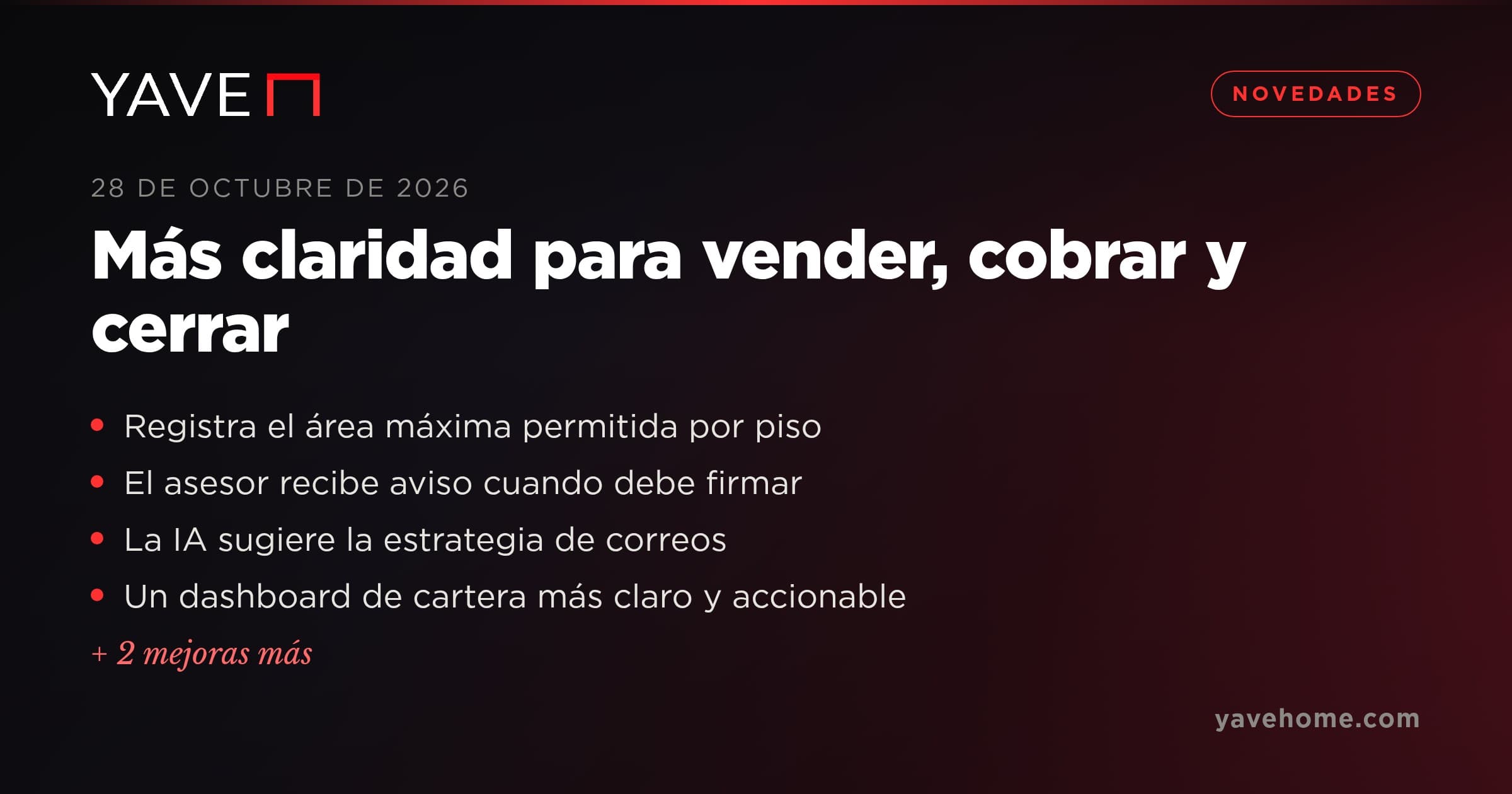 Más claridad para vender, cobrar y cerrar